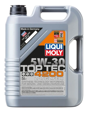 Масло моторное Liqui Moly Top Tec 4200 5W30, API SP, ACEA C3, 5 л